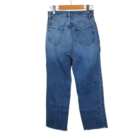 Frame Le Jane Crop High Rise  5 Pocket Zip Up Jeans Size 24 - Picture 6 of 10